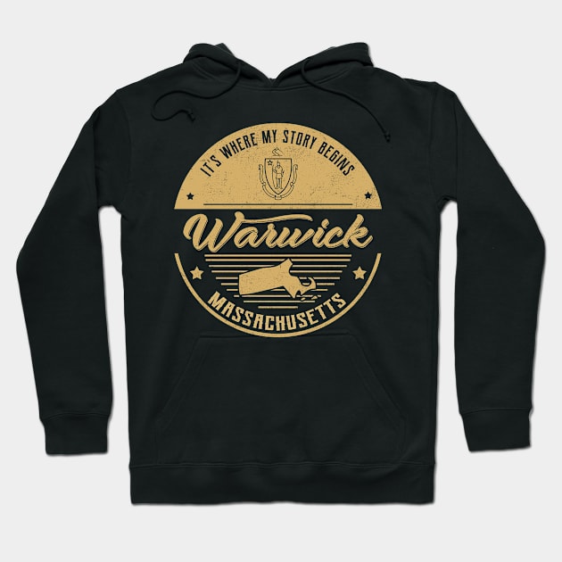 Warwick Massachusetts It's Where my story begins Hoodie by ReneeCummings